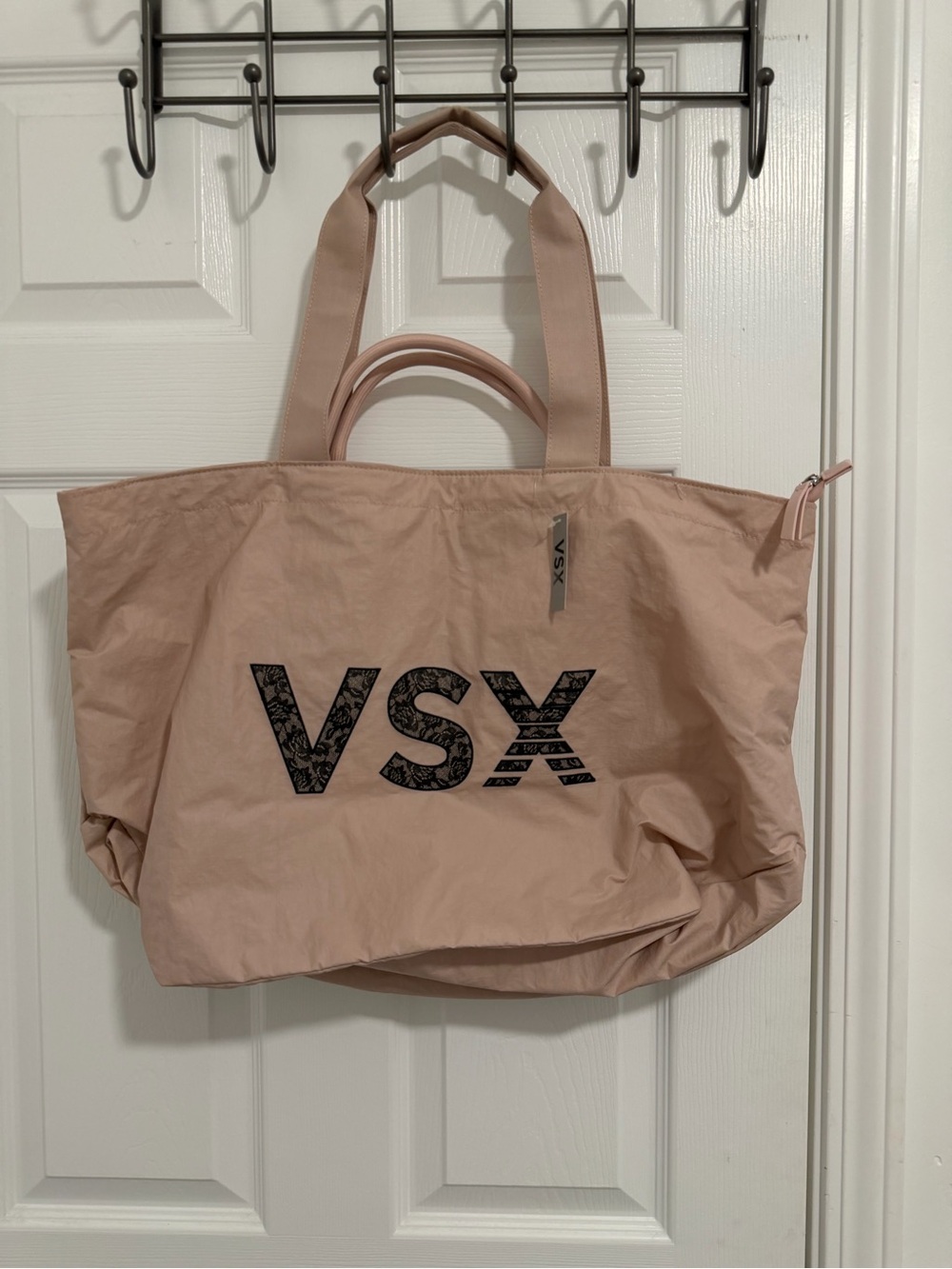 VSX Blush Pink Logo Tote Bag with Dual Handles